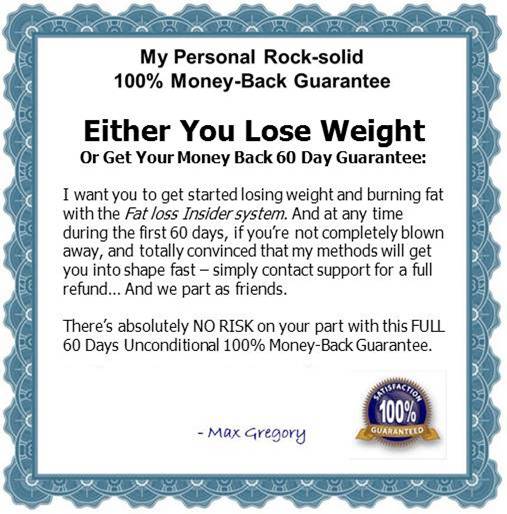 Lose weight guarantee.